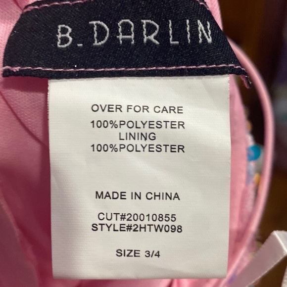B Darlin Pink Dress 3/4 - Picture 5 of 5